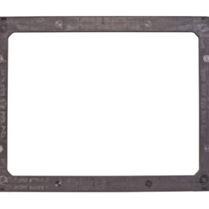 The 44 x 56 HP Top Frame is a rectangular black plastic component with rounded corners and multiple screw holes, shown on a white background.