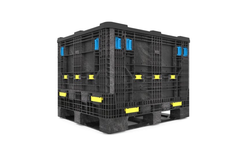 HDB1210-870_3Q A collapsible bulk bin on a white background.