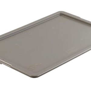 The RCNXO2415-1 is a rectangular, flat, gray plastic lid designed to fit a storage container, shown against a white background.