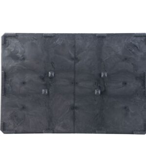 Top view of CHDRT7048 lid for plastic bulk bin on white background